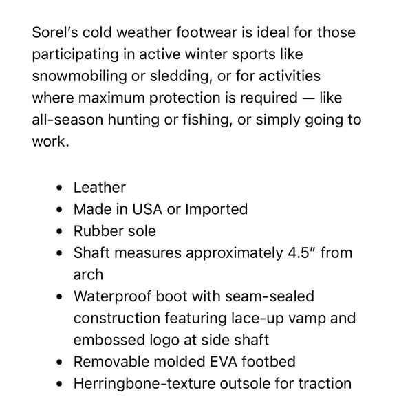 Sorel NEW!! Out N About Grey Leather Rain/Winter Boots, 6.5, NWOT - Picture 8 of 8